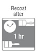 recoat after 1 hr