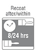 recoat after within 8 24 hrs